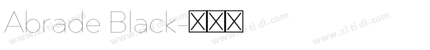 Abrade Black字体转换